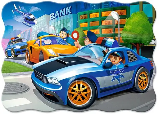 Пазли Castorland Поліцейська погоня, 30 елементів, 32x23 см, B-03785