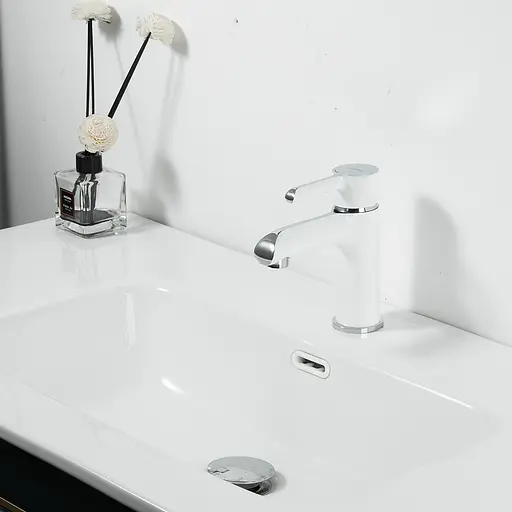 Смеситель для умывальника Gappo G1003-8 белый/хром - фото 2