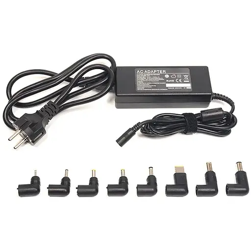 Універсальний блок живлення для ноутбуків PowerPlant 220V, 15-20V 90W 6A