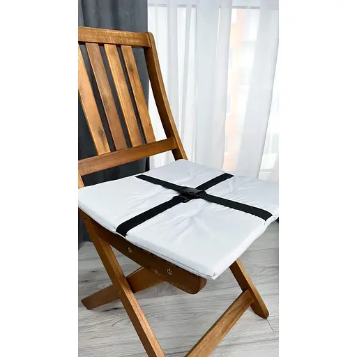 Водовідштовхувальна подушка на стілець Сірий однотонний (2 шт.) - фото 7