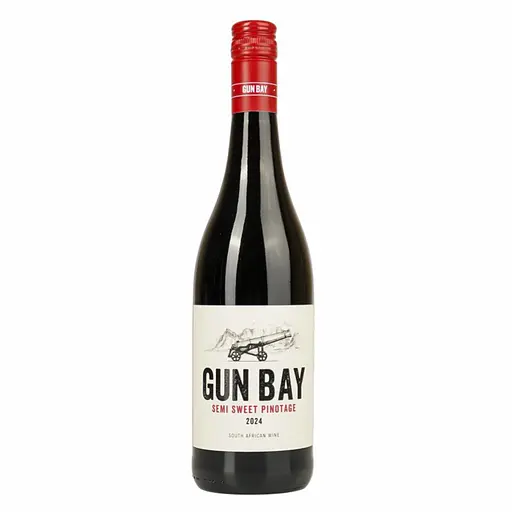 Вино Gun Bay Semi Sweet Pinotage червоне напівсолодке 0.75 л - фото 1