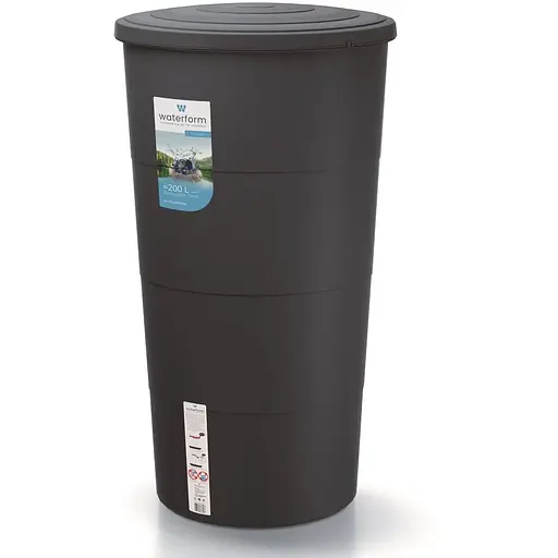 Ємність для збору дощової води Prosperplast Smooth 200 л антрацит - фото 2