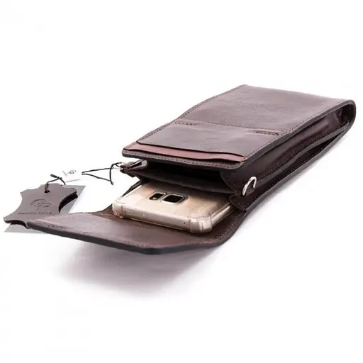 Чоловіча шкіряна сумка GRANDE PELLE 20х10х2 см sum0022188 - фото 2