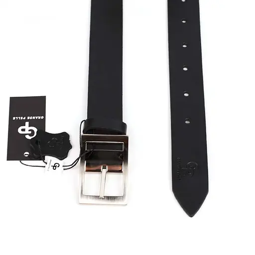 Ремінь шкіряний Grande Pelle чорний 120х3.5х0.5 см acs0032043 - фото 3