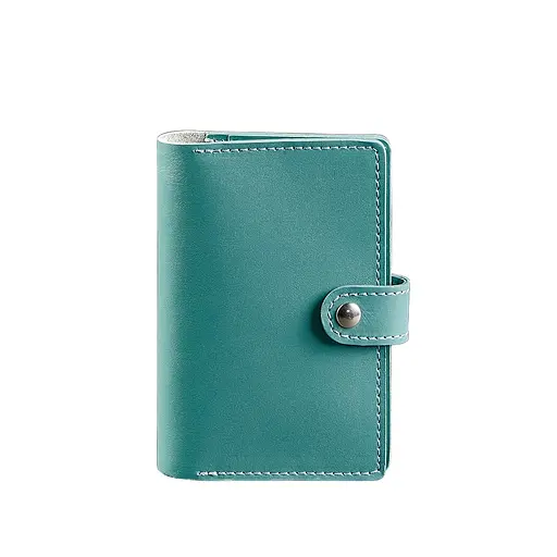 Шкіряна обкладинка для паспорта 3.0 бірюзова - фото 8