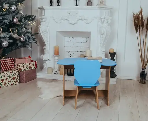 Дитячий письмовий столик та стільчик кришка Хмара Левеня - фото 2