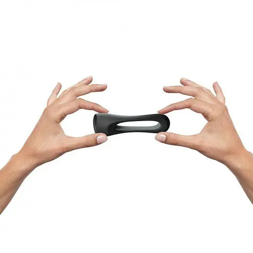 Ерекційне кільце Love To Love Flux Ring подвійне Black Onyx - фото 4