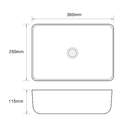 Умивальник накладний Mixxus Premium Diverse-0103 360x250x115 мм MP6539, Білий - фото 5