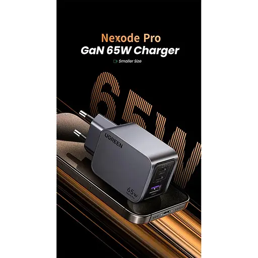 Зарядний пристрій Ugreen Nexode Pro 65 W 3-Port GaN Fast MacBook iPhone Charger X755 - фото 9
