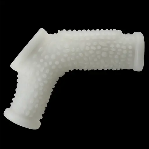 Насадка на пенис Lovetoy Vibrating Drip Knights Ring with Scrotum Sleeve 13 см белый - фото 2