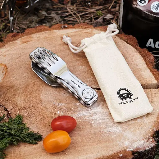 Набор столовых приборов (ложка, вилка, нож) Roxon C1S нержавеющая сталь - фото 5