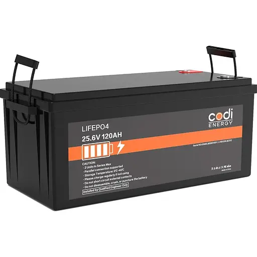 Аккумулятор Codi Energy LiFePO4 24V 25.6V/120Ah/3072Wh (CE-25.6V/120A) [125469] - фото 3
