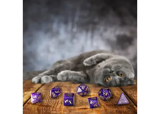Набір кубиків Cats Dice Set: Purrito , 7 шт. (SCAT01) - фото 4