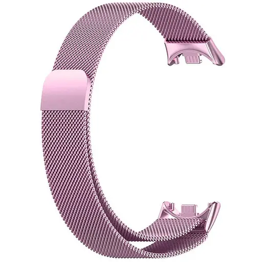 Ремешок Milanese Loop Design для Xiaomi Mi Band 8 / Band 9 (China) / 10 Rose Pink