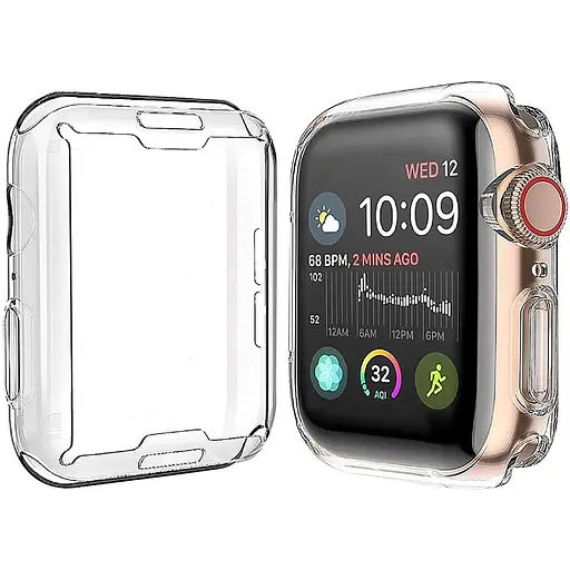 Чехол-накладка DK для Apple Watch 44mm (Series 4 / 5 / 6 / SE1 / SE2) Silicone Face Case (clear) - фото 5