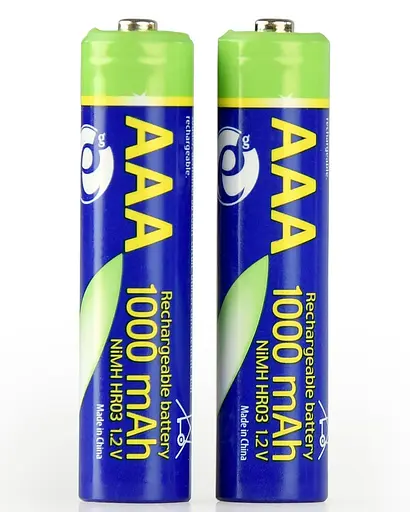 Аккумулятор AAA, 1000 mAh, EnerGenie, 2 шт, 1.2V, Blister (EG-BA-AAA10-01) - фото 1