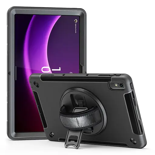 Чехол Rugged 3 Layers бронированный противоударный с защитой Lenovo Tab P11 2nd gen 11.5 TB350 Черный - фото 2