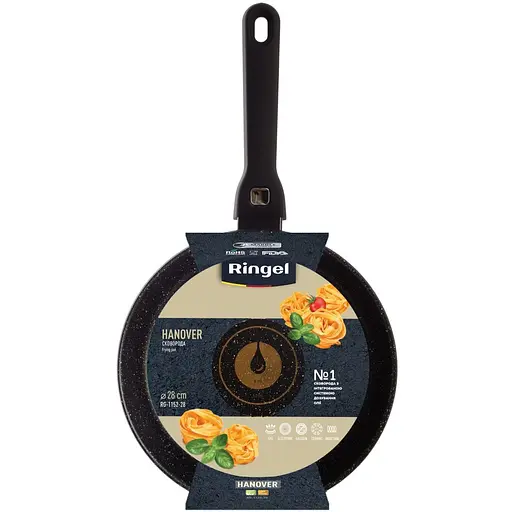 Сковорода Ringel Hanover без кришки 28 см (RG-1152-28) - фото 4