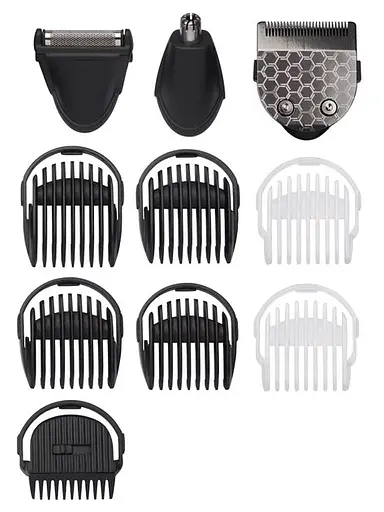 Набор для стрижки волос BaByliss 10 в 1, 10 насадок, серый - фото 8