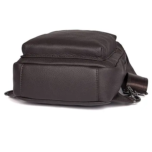 Кожаная сумка-слинг John McDee 16.5х33х5.5 см sum0025575 - фото 4