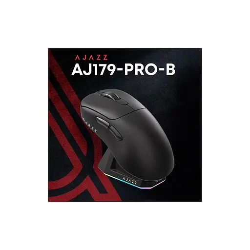 Мышка Ajazz AJ179PRO Wireless/Bluetooth/USB Charging Dock Black (AJ179-PRO-B) - фото 5