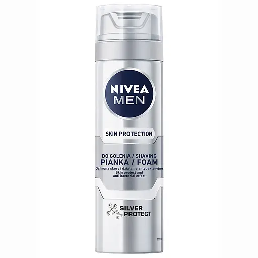 Пена для бритья Nivea Men Серебряная защита, 200 мл (81371)