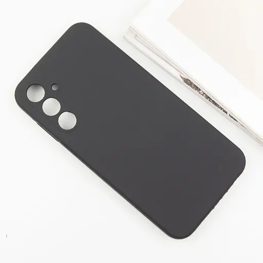 Чехол Lakshmi Silicone Cover Full Camera (AAA) для Samsung Galaxy S24 FE Черный / Black - фото 5