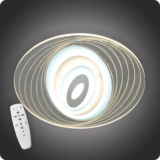 Люстра світлодіодна 517 Dlight 3color з пультом 30Вт Білий (01892) - фото 2