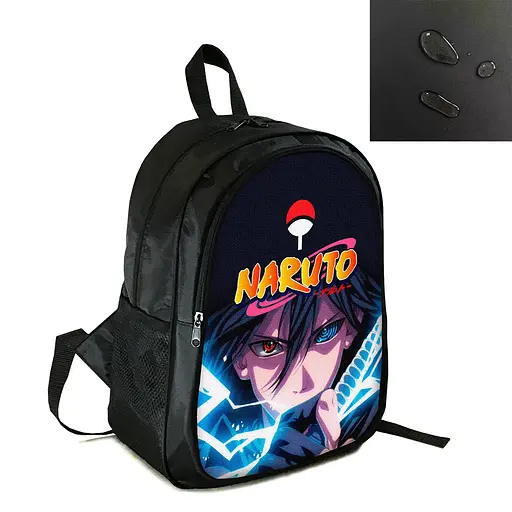 Рюкзак міський/шкільний 38×28см з принтом Аніме Наруто Акацукі дитячий, підлітковий, спортивний (4201)