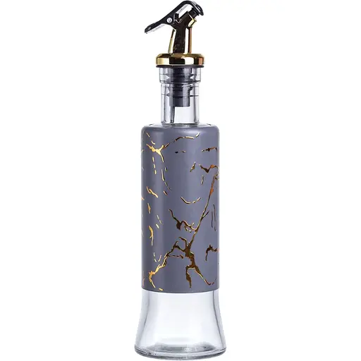 Бутылка для масла с дозатором 300 мл серый мрамор HP-1345