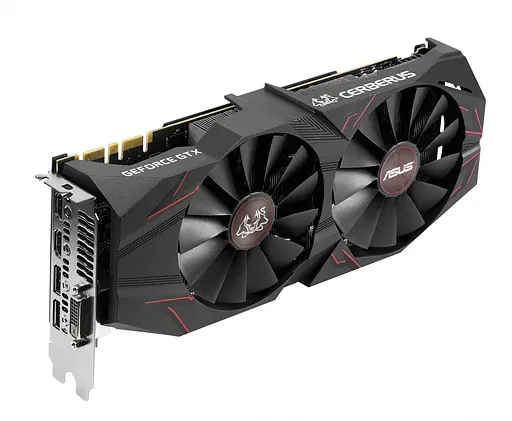 Видеокарта ASUS GTX 1070Ti 8Gb Cerberus (CERBERUS-GTX1070TI-A8G) (GDDR5, 256 bit, PCI-E 3.0 x16) Б/у - фото 2