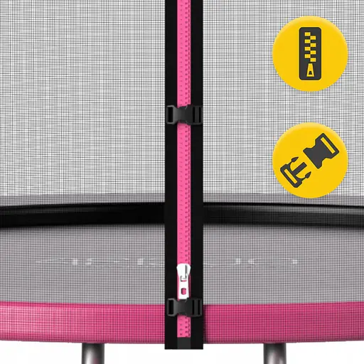 Батут с наружной сеткой 4FIZJO Classic 10FT 312 см Black/Pink (P-5907739314567) - фото 4