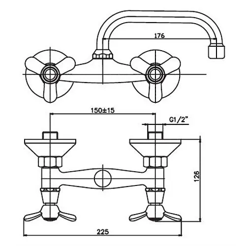 Змішувач для кухні Haiba VILTA 361 (HB0391) - фото 2