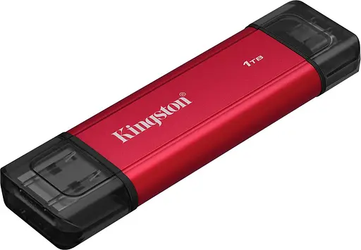 Портативний SSD Kingston 1TB USB 3.2 Gen 2 Dual USB-A R1050/W950MB/s - фото 1