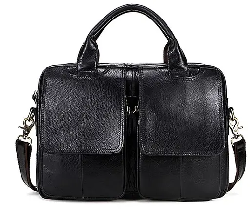 Чоловіча шкіряна сумка Vintage 36х26х6,5 см sum0012563 - фото 4