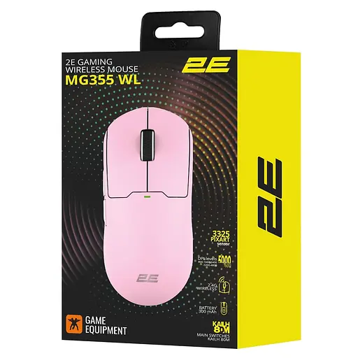 Миша 2E Gaming MG355 RGB Wireless Pink (2E-MG355UPK-WL) - фото 4