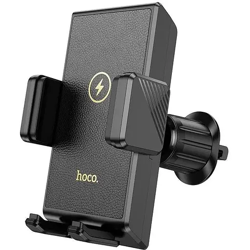Держатель Hoco Precious wireless fast charging Car holder HW21 air outlet 15W 4.5-7" - фото 1