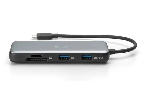 Digitus Док-станция USB-C > HDMI/2xUSB-A/USB-C/SD/MicroSD/RJ54 - фото 3