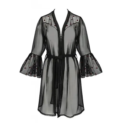 Воздушный пеньюар LOVELIA PEIGNOIR black - Passion L/XL - фото 5