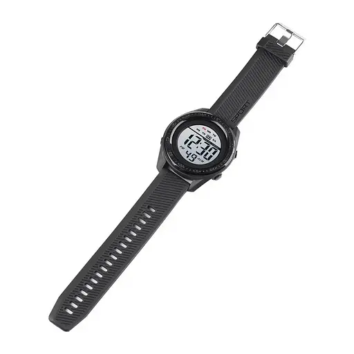 Мужские спортивные часы Skmei 1638 (Черные с белым циферблатом) - фото 7