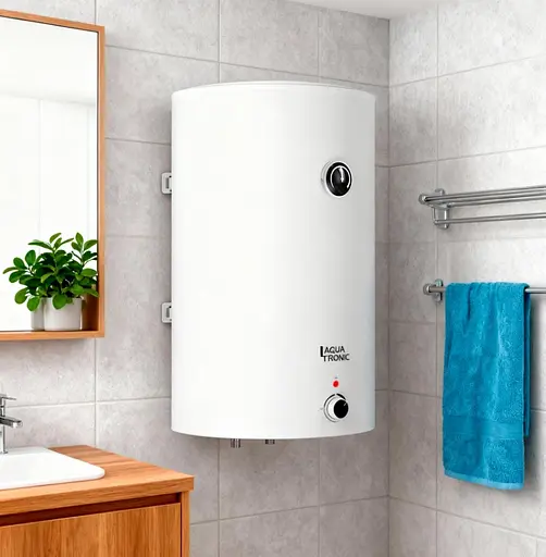Водонагрівач електричний Aquatronic, 1500 Вт, мокрий ТЕН, 100 л універсальний, циліндричний, білий (Round W1004615 B4) - фото 12