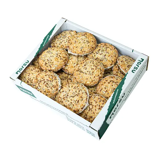 Печиво здобне пісочне Norsu Цікаве з білою глазур'ю 1 кг - фото 1