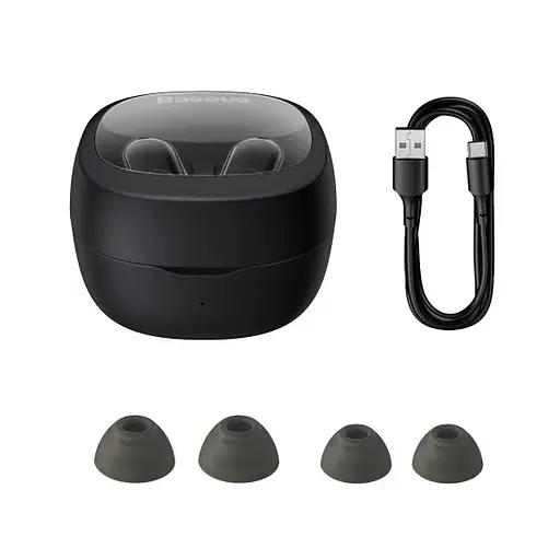 Навушники Baseus Bowie WM02 True Wireless Earphones |BT5.3, 40/300mAh, 5H, Location, OTA| black - фото 4