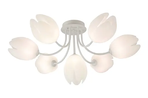 Люстра потолочная в гостиную VALESO G 93961/6+1 белая