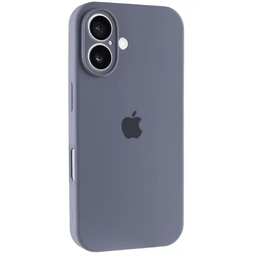 Чехол Epik Silicone Case Full Camera Protective AA для Apple iPhone 16, 6.1 Серый/Lavender Gray