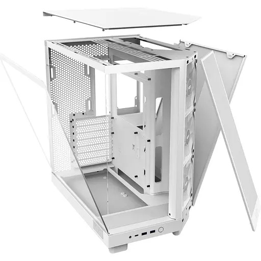 Корпус NZXT H6 Flow RGB All White (CC-H61FW-R1) без блока питания - фото 4