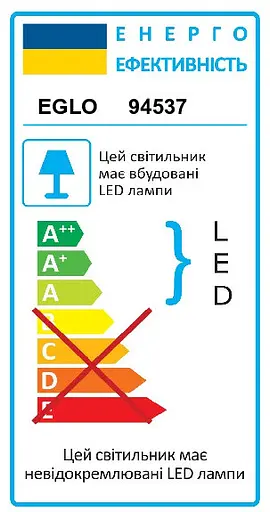 Стельовий світильник Eglo Fueva 1 94537 - фото 3