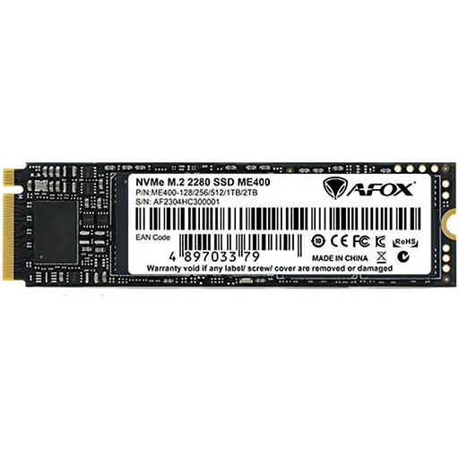 Накопитель SSD Afox m.2 NVMe 1Tb ME400 PCIe 4,0x4 3D TLC NAND (ME400-1024GQN) - фото 1
