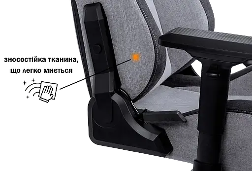 Геймерское кресло GT Racer черное со светло-серым (X-8005 Light Gray/Black Suede) - фото 8