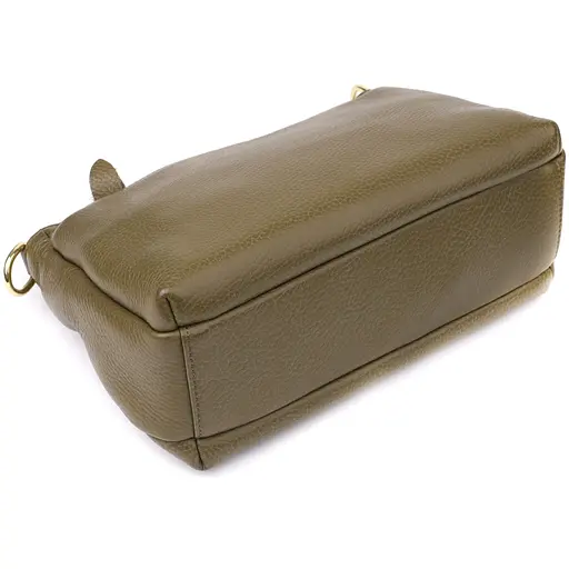 Кожаная сумка Vintage с плотным дном для женщин 27х16х11 см sum0027630 - фото 5